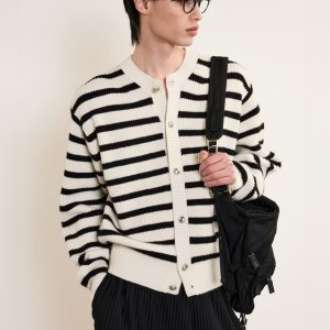 [티엔지티] Chunky Wool Knit Cardigan (Ivory) TNSW5E101IV