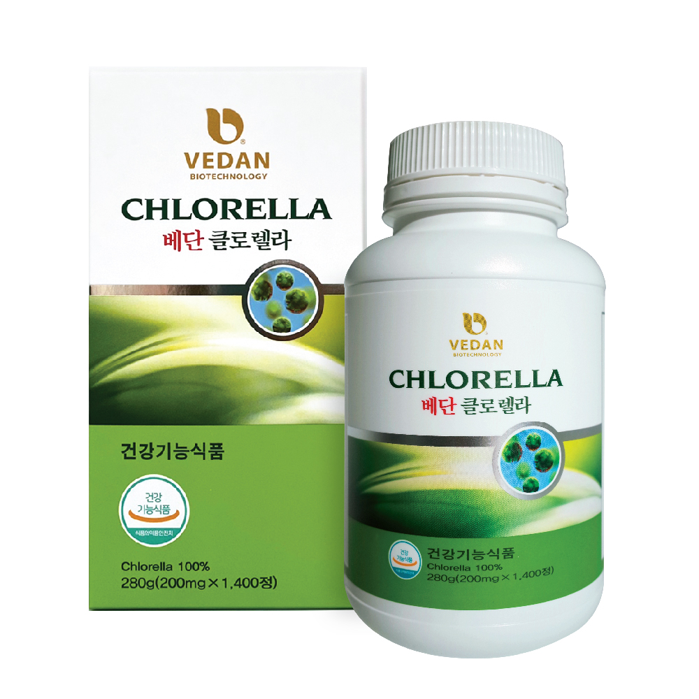 베단 <b>클로렐라</b> 200mg x 1400정, 2개