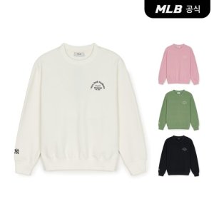[MLB공식] 베이직 레터링로고 오버핏 맨투맨  (4 COLOR)