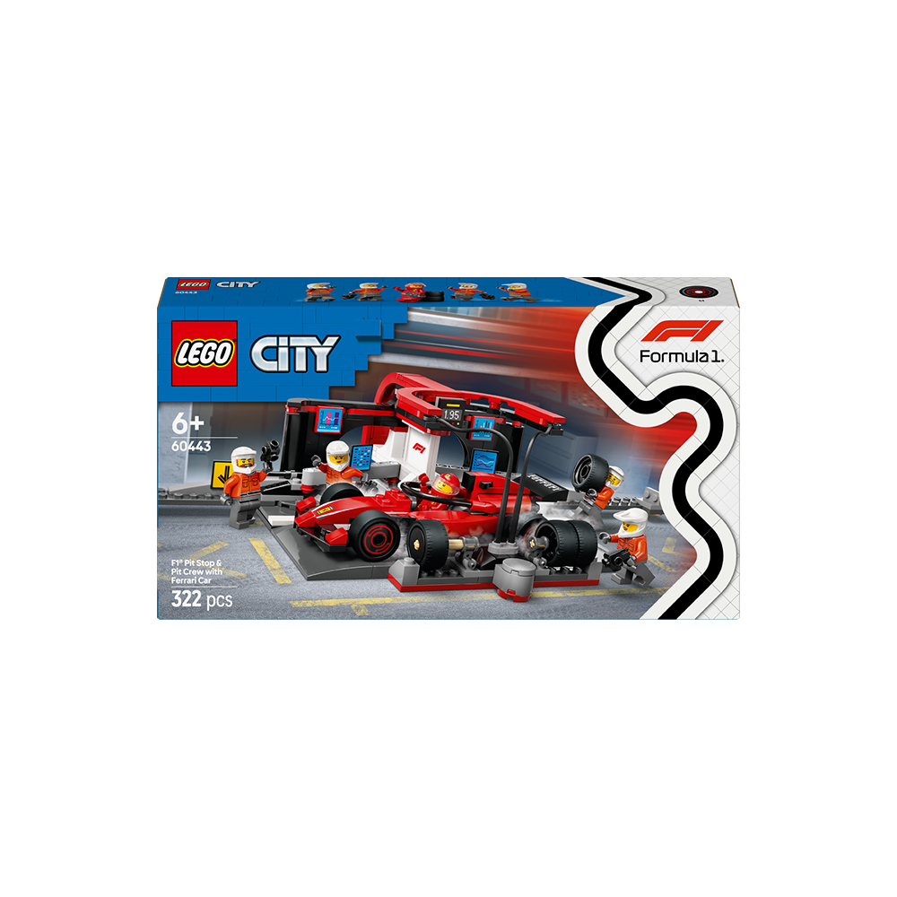 레고 시티 F1 Ferrari 피트 스탑과 크루 60443