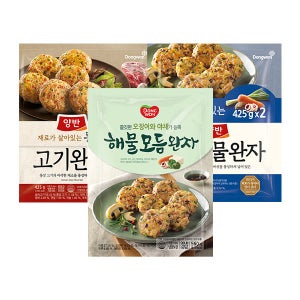 해물 모듬 완자 560g + 양반 통살고기완자 425g x 2봉 + 버섯해물완자 425g x 2봉