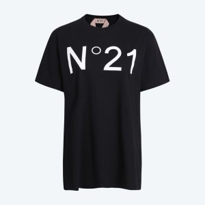 [넘버투애니원][N21]N21 누메로벤투노 로고 반팔 티셔츠(N2TAS25002BKX)