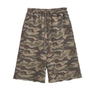 애프터아워즈 Logo Patch Sweat-Shorts (Camouflage)