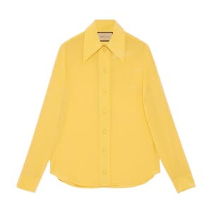 구찌 크레페 드 실크 셔츠 옐로우 751246 ZAAOG 7518 Conti CREPE DE CHINE 앤 751246ZAAOG7518 118593392