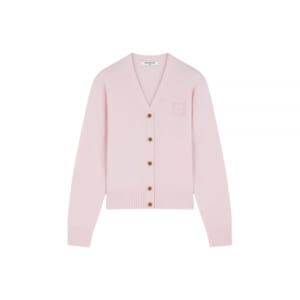 메종키츠네 볼드 폭스 헤드 자수 크롭 가디건 라이트 핑크 NW00510KT1112 P600 BOLD FOX HEAD EMBROIDERED CROPPED CARDI 121052589