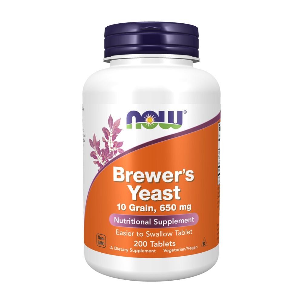 Now Foods <b>맥주효모</b> 브루어스 이스트 10 곡물 650 mg, 200 <b>타블렛</b>