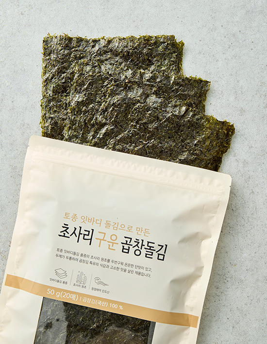 초사리 구운 곱창돌김 제품 이미지