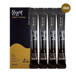 [씨드비] 씨드비 물염색 비건 새치 홈쇼핑 동일 김혜수 염색약 4회분