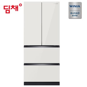 위니아 딤채 4도어 김치냉장고 스탠드형 457L 샤인 베이지 EDQ47JBPIET