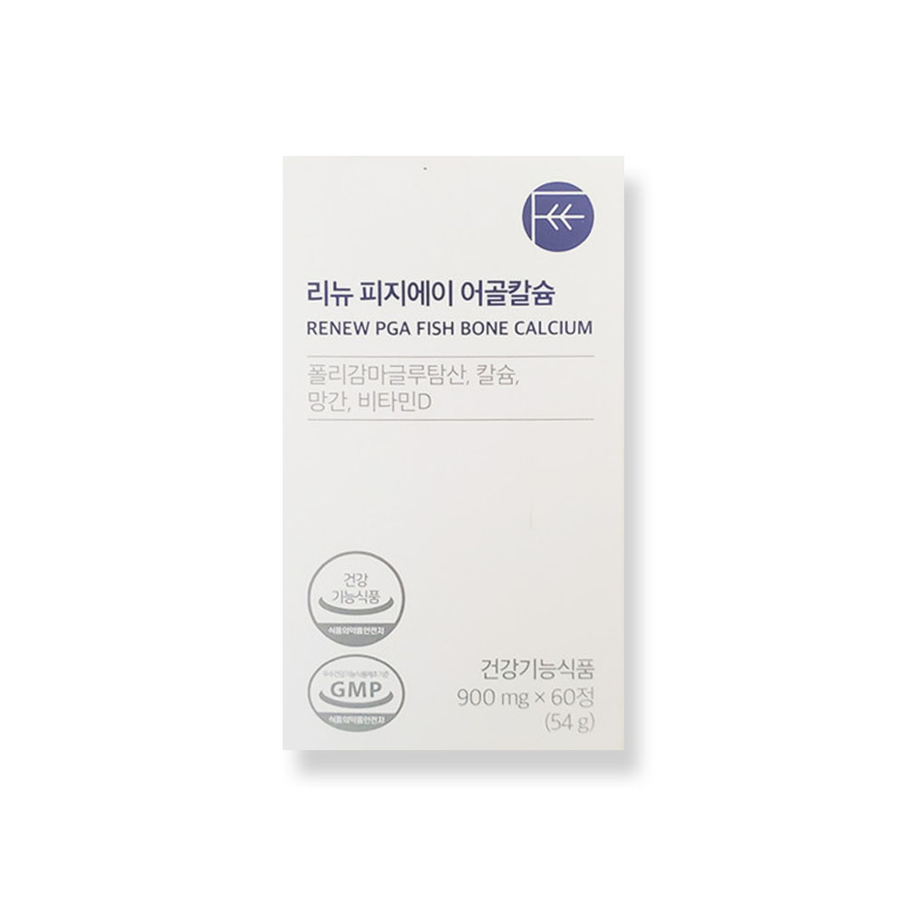 <b>필네이처</b> 리뉴 피지에이 어골칼슘 900mg 60정  1개