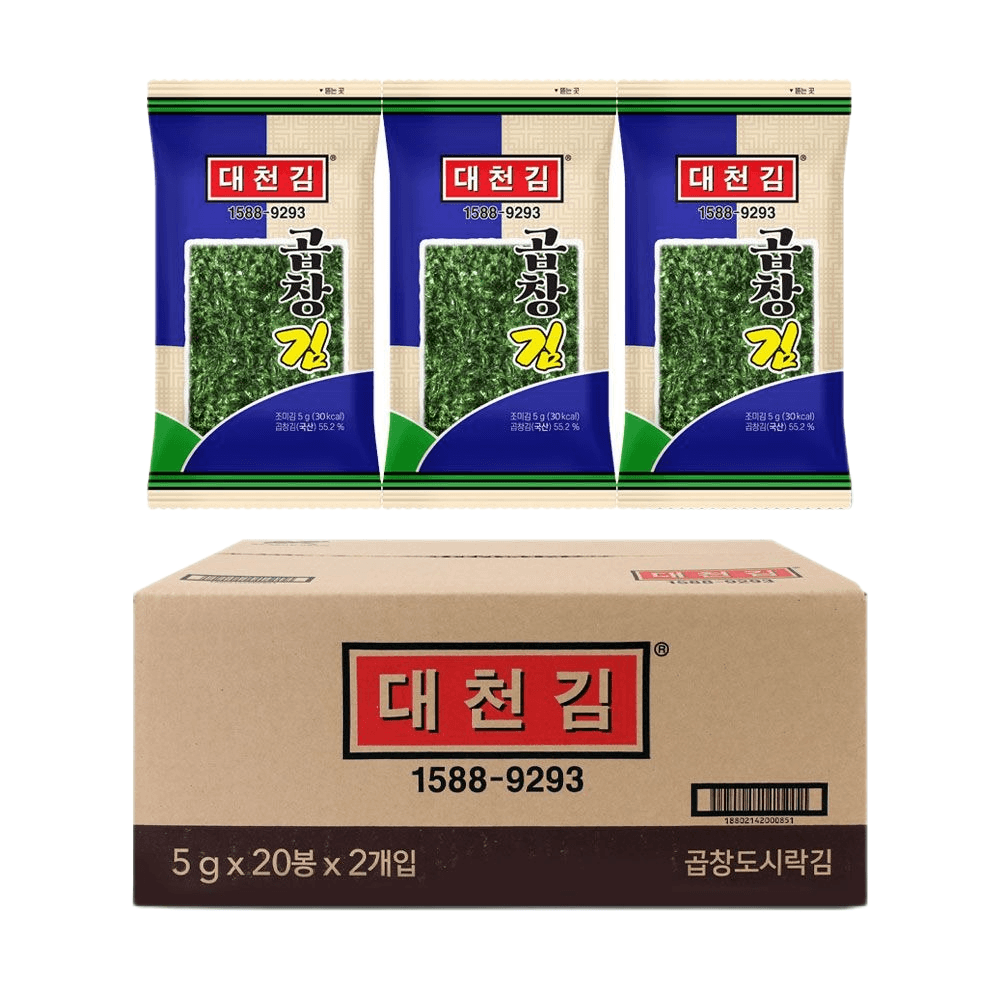 대천김 대천 곱창도시락김 성분 분석