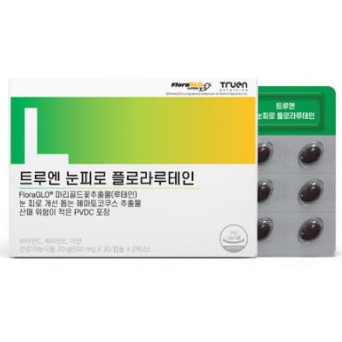 <b>트루엔</b> 플로라 루테인 <b>아스타잔틴</b> 눈 건강 피로 개선 60캡슐 1개