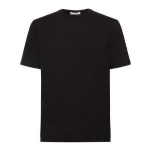 더로우 25 FW 더로우 Luke 루크 코튼 퓨어 숏슬리브 풀온 라운드넥 티셔츠 블랙