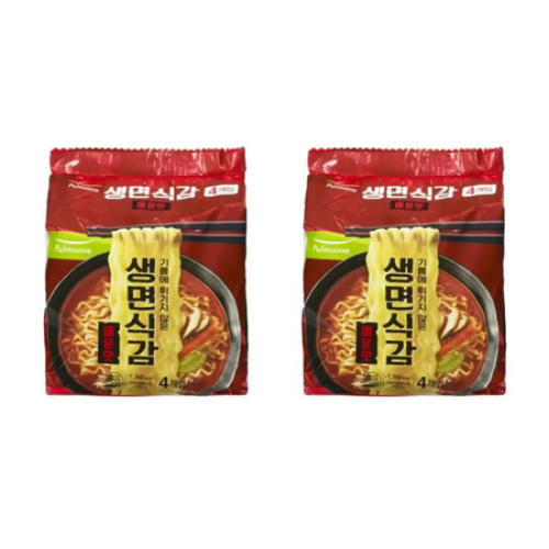 <b>풀무원</b> 생면 식감 매운맛 32개 튀기지않은 저포화<b>지방</b> 봉지 라면