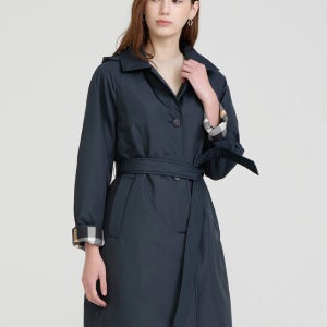 [닥스 여성] 닥스 탈착 후드 경량 트렌치 롱코트 DLCO5A105N2