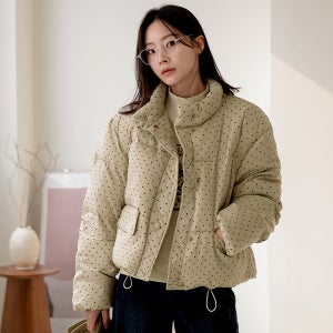 도트 덕다운 구름 패딩[덕다운,패딩,덕다운패딩,다운패딩,오리털패딩,오리털파카,파카,겨울패딩,아우터,숏패딩]