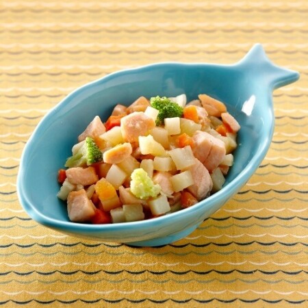 어린이고급반찬 쫀득한 저염식 연어조림 저염식아이반찬 연어채소조림