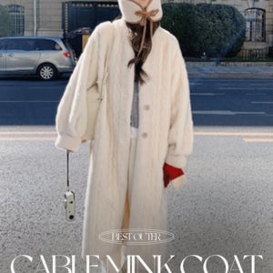 w1055케이블밍크코트