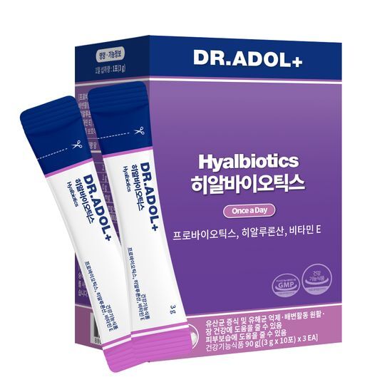 <b>닥터아돌</b> 히알바이오틱스 질 유래 유산균 30개입 (30일분)
