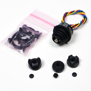 TSAA1S00A 미니어처 썸휠 가변전압 조이스틱 2축 0~5V 3종 핸들제공 Drop-in & Rear 마운트