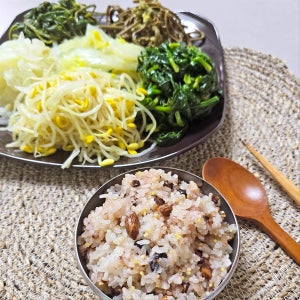 영양가득 냉동 집밥 오곡밥+나물반찬 세트, 봉다리셰프