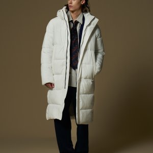 카파 카파 유니 벤치 패딩 코트 (화이트) 롱패딩
