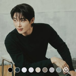 [지오다노/본사] 024910 코튼 크루넥 긴팔 티셔츠