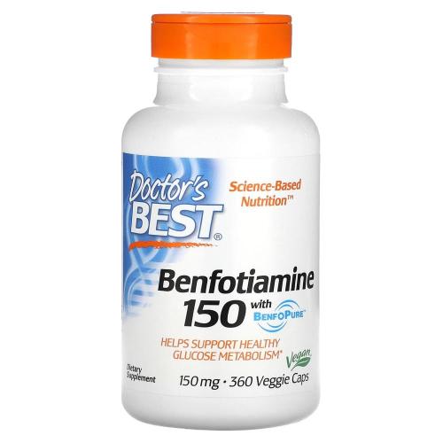 Doctor’s Best <b>벤포티아민 150</b>+ 알파리포산 300 베지 60정 2병