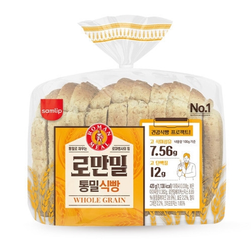 로만밀 통밀식빵 제품 이미지