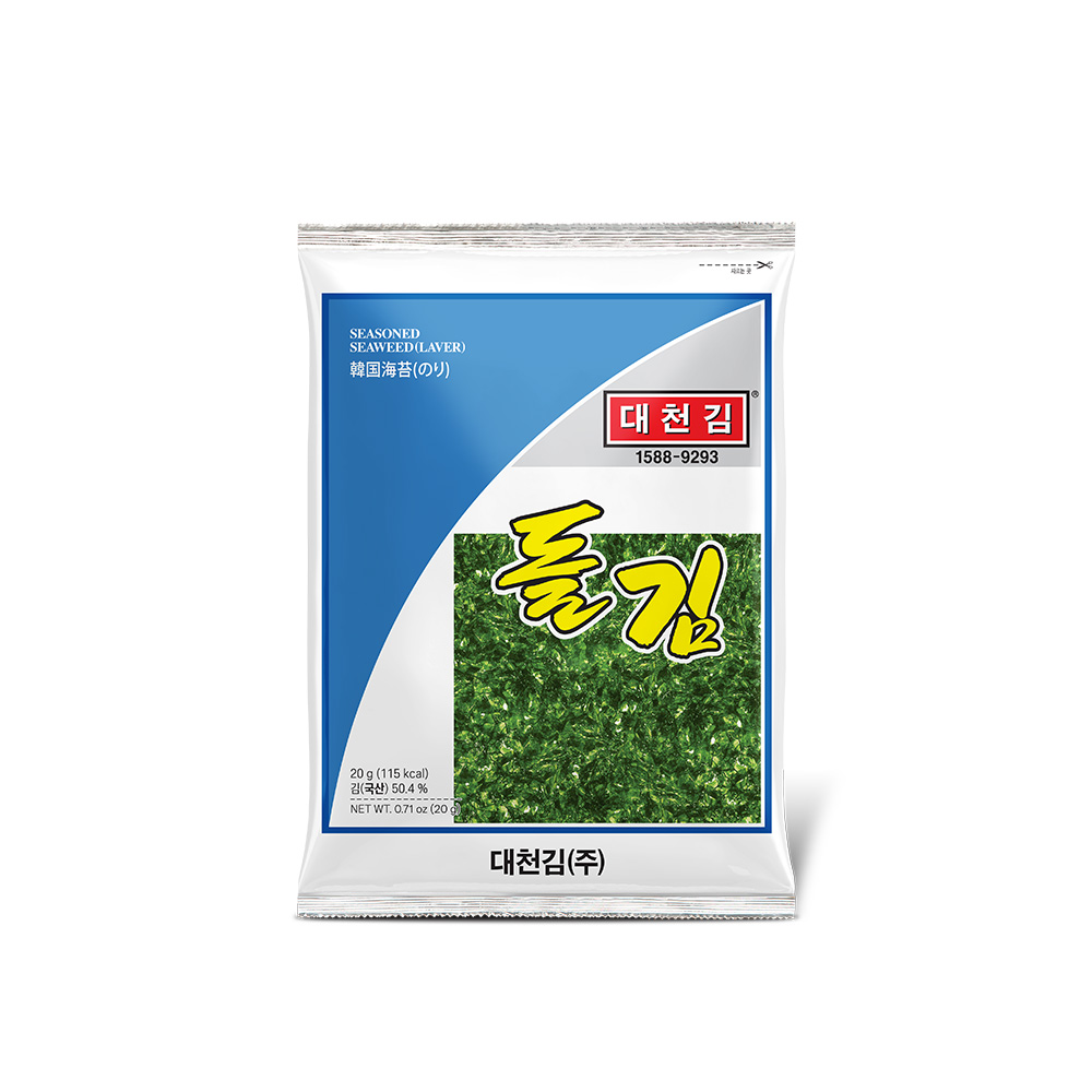 Daecheon Gim Dolgim (Rock Seaweed) 20g, 10 Packs