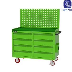 [일반판매] 다용도 공구함 HTR11-W4D-1P ( 공구걸이판 / 서랍-8EA / 바퀴-회전2, 고정2 / 1100*600*1380 )