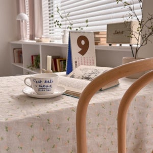 빈티지 퓨어린넨 엘리스 가리개 창문커튼 테이블보 가능 S~L