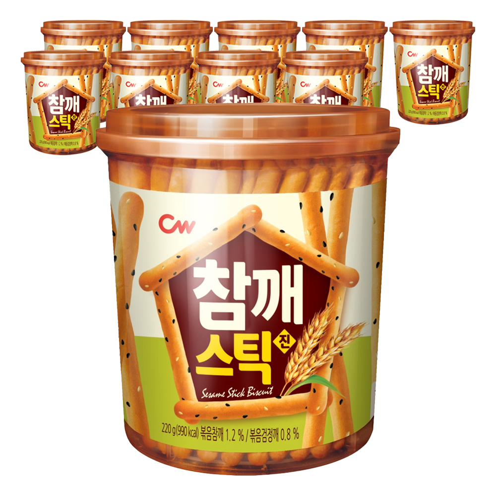 청우식품 참깨스틱 진 고소한 참깨 비스킷
