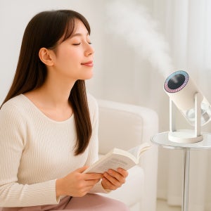 이놀 스윙미스트 각도조절 미니가습기 600ml 무소음 세척편한 책상 사무실 탁상용 소형 아기방 차량용 여행용 휴대용 USB 충전식 스윙미스트 미니가습기 600