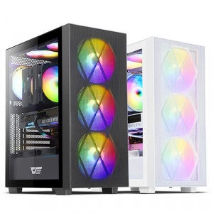 darkFlash DK370 MESH RGB 강화유리 (화이트)