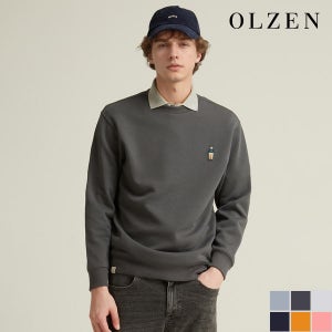 [이월][올젠] 남녀공용 올리버 맨투맨 티셔츠 (ZMD1TR1301)