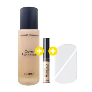 더샘 커버 퍼펙션 컨실러 파운데이션30ml(26.03.11까지) + 팁컨실러 + 하이드로스펀지2P
