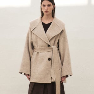 [모한] RTF CAMEL HAIR WIDE COLLAR HALF COAT [HAND MADE]_2COLORS