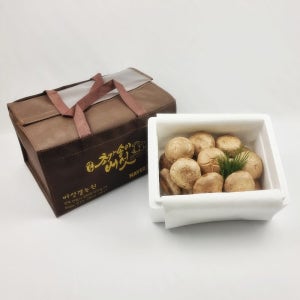 [버섯결] 초가송이버섯 선물포장 고급형1kg (부직포가방)