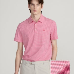 [닥스 남성] 닥스 깅엄 반팔 카라 티셔츠 DMTS5B308P2