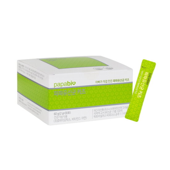 <b>파파비오랩</b> 파파유산균 키즈 <b>비타민D</b>아연+100억 2g x 30포 6박스(6개월분)