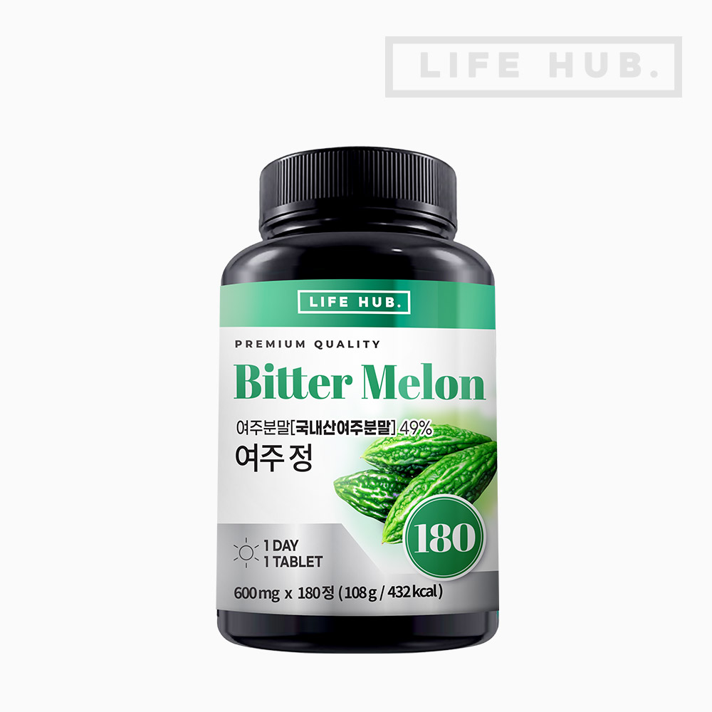 <b>라이프허브</b> 여주정 600mg x 180정, 1개