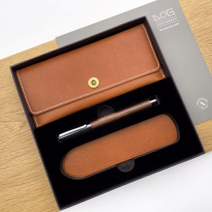 LOG Gift Set(PC303S) 볼펜 가죽필통세트, 나미브 디자인 스튜디오