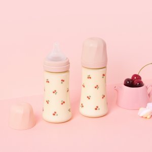 [그로미미] 체리쉬 300ml 젖병 트윈팩 (노꼭지 젖병 2개입)