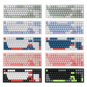 지클릭커 OFFICEPRO WK50 사일런스 M RGB 무소음 방수 무선 블루투스 98 Poker