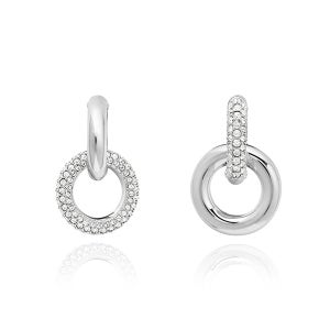 스와로브스키 5671807 Dextera 인터로킹 루프 후프 귀걸이