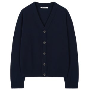 [엑스컨테이너] 미니멀 버튼 브이넥 가디건 (NAVY) E5S-MBVNC44 NAVY
