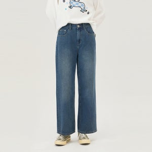 [베네통]2025 SPRING 부클 와펜 쉐브론 데님 팬츠 BADP10511IN