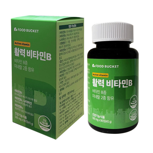 푸드버킷 <b>푸드버킷 활성비타민B 컴플렉스</b> 500mg x 90정 / 써클