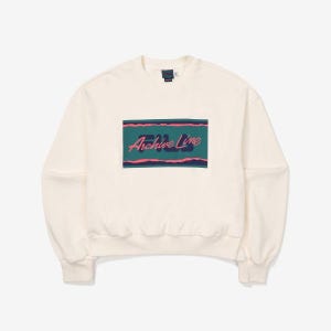 [휠라] 아카이브 세미크롭 맨투맨 (FE2POF6101F_CRM)